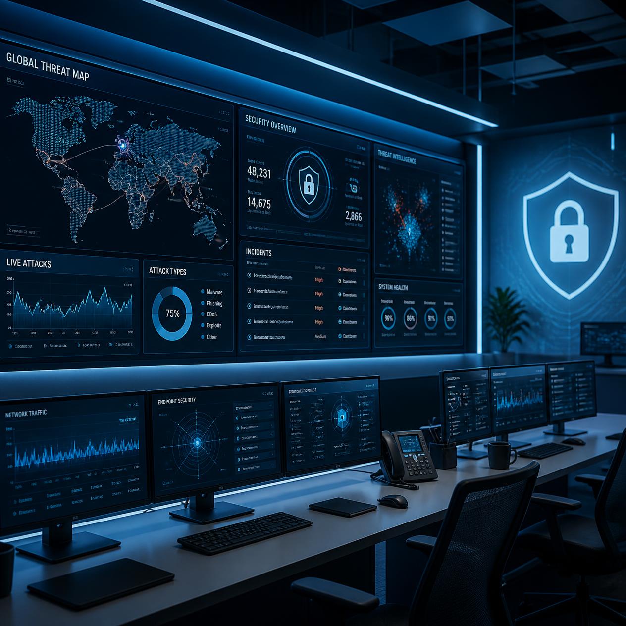 Security operations center dashboard